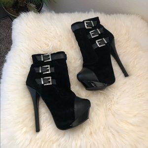 Womens Stiletto Booties High Heals Size 5.5